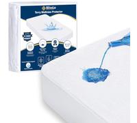 Blisslo Protège-matelas imperméable en coton éponge super absorbant, hypoallergénique, lavable, respirant - 120 x 190 x 30 cm