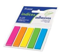 DOHE - Blocs de signets autoadhésifs - 12 x 45 mm - 5 blocs x 25 notes