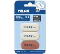 Blister 3 Gommes Oval 124 Caoutchouc Synthétique