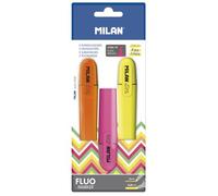 Blister 3 Marqueurs Fluorescents (Jaune, Orange Et Rose)