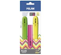 Blister 3 Marqueurs Fluorescents (Jaune, Vert Et Rose)