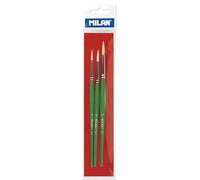 Blister 3 Pinceaux Scolaires Pour Colle Et Gouache Série 511 Nº 6, 8 Et 10