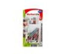 fischer - Crochet EasyHook droit avec cheville DuoPower 5x25 / Blister de 8