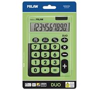 MILAN Calculatrice de bureau Duo - 10 chiffres, grandes touches - Vert (blister)