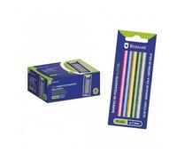 Blister De 10 Bâtons De Colle Silicone Pailleté 7,2 X 100 Mm. Bismark