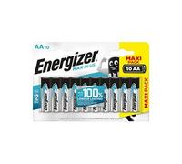Energizer - Blister de 10 Piles - ENR Max Plus - AA - Piles Alcalines