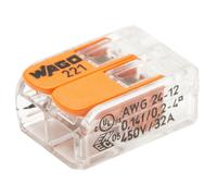 Blister de 15 bornes de connexion automatique S221 2 entrées WAGO