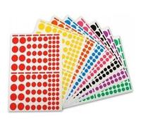 blister de 1872 gommettes rondes Multicolore G