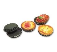 Blister de 25 tartelettes rondes cannelées EXAL professionnelles à 60 mm de diamètre G