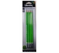 WONDAY Crayons papier graphite HB, bout trempé - Blister de 4