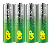 Blister de 4 piles 'Super' LR6 AA Alcaline GP - 82101