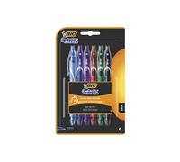 Blister de 6 Stylos-Gel Rétractables Gel-ocity Quick Dry Couleurs Assorties