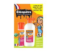 CLEOPATRE - Colle Transparente Forte Adhésive en 25g avec Recharge de 100g - Idéale Loisirs Créatifs Rentrée Des Classes - Fabrication Française