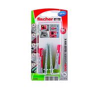 Fischer Chevilles DuoPower 10x50 WH K avec crochet Blister 2 pièces Quantité 5