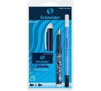 Blister Pack - SCHNEIDER - Easy - Plume effaçable - Encre bleue - Effaceur double pointe