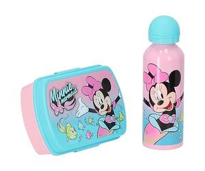 Blister Sandwichera + Cantimplora aluminio Minnie Disney 500ml