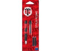 Blister Stylo Plume Avec 2 Cartouches Stade Toulousain