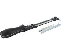 Blister Tecomec avec tête à boucle, poignée ergonomique, curette, lime plate (cheval) et lime ronde (Vallorbe) ø 3/16'' (4,8 mm) Pou