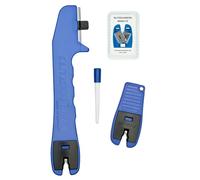 BLITZSCHÄRFER Set 4 pièces Affûteur de couteaux Aiguiseur de ciseaux MiniBlitz Affûteur céramique Plaquettes carbure de rechange manuel portable