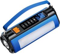 BlitzWolf BW-JA1 1500 A, 12 000 mAh : aide au démarrage pour voiture avec compresseur d'air 150 PSI, gonfleur de pneus numérique avec éclairage LED