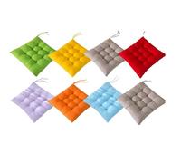 BLLMTEAR Lot de 4/6/8 Coussins de Chaise 40x40cm,Coussins de Siège Décoration Maison Coussin Mat Matelassée,Confortable Et Coloré - Idéal pour Intérieur Et Extérieur (Color : 14, Size : 8pcs)