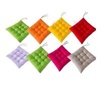 BLLMTEAR Lot de 4/6/8 Coussins de Chaise 40x40cm,Coussins de Siège Décoration Maison Coussin Mat Matelassée,Confortable Et Coloré - Idéal pour Intérieur Et Extérieur (Color : 13, Size : 8pcs)