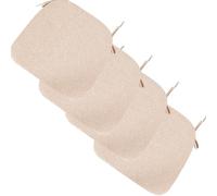 BLLMTEAR Lot de 4 Coussin de Siège/Chaise avec Lacets, 40x38cm Galette de Chaises Dehoussable Lavable, 3cm Épais Coussins de Chaises D'Interieur pour Cuisine，Jardin, Bureau, École, Patio, Bistro