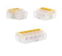 BLM, Bornes à Levier Compactes Lot de 90, Modèle 475, 2/3/5 Entrées, Compatibles Fils 0.2-4 mm², Tension 450V, Courant 32A, Longueur Dénudage 11-12mm, Pour Fils Rigides, Semi-Rigides