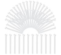 BLMHTWO Lot de 50 cuillères à mesurer en plastique pour assaisonnement, poudre, laboratoire, cosmétiques
