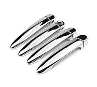 BLNETU Autocollant De Garniture De Poignée De Porte Chromée Noire Brillante Pour Série 3 2013-2019 F34 F30 F31 F35 F80(Argent)