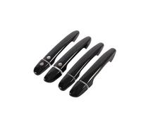 BLNETU Garniture De Poignée De Porte Chromée Noir Brillant Pour Mazda 2 2008-2019 3 2010-2019 6 2007-2019(Black 2 buttons)