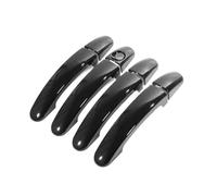 BLNETU Garniture De Poignée De Porte Chromée Noire Brillante Pour Ford Pour Focus 2012 2013 2014 2015 2016 2017 2018(Black)