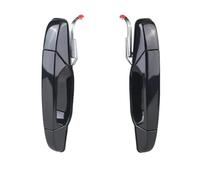 BLNETU Poignée De Porte Extérieure Chromée Pour GMC Pour Sierra 1500 2500 HD Pour Yukon 5960521 25960526(Black Rear Side)