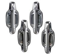 BLNETU Poignée De Porte Extérieure Chromée Pour Voiture Pour Isuzu Dmax D-max 2002 2003 2004 2005 2006 2007 2008 2009 2010 2011 2012 2013(1 Set)