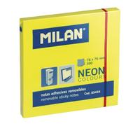 Bloc 100 notes adhésives jaune Fluo 76 x 76 mm