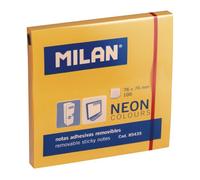 Bloc 100 Notes Adhésives Orange Fluo 76 X 76 Mm
