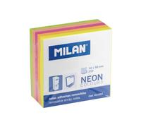 Bloc 250 notes adhésives couleurs Fluo 50 x 50 mm
