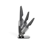 bloc à couteaux 3 pièces avec support - LIVOO - MEC135N - 7,5 / 10 / 12,5 cm - Lame en céramique - Lavable au lave-vaisselle