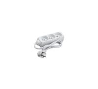 Bloc 3 prises Debflex 2 pôles avec terre 16A blanc 1 mètre - 705953