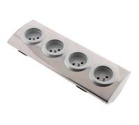 Bloc 4 Prises 16A 2P+T à câbler-Gris