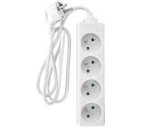 Zenitech - Bloc multiprise 4 Prises 2P+T 16A Blanc