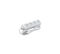 Bloc 4 prises Debflex 2 pôles avec terre 16A blanc 1 mètre - 716343