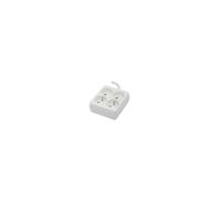 Bloc 4 x 16 A carré avec cordon 1,5 m - Blanc