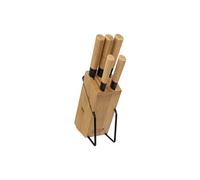 5five Bloc de couteaux en bambou avec 5 couteaux - Naturel