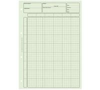 Bloc 80 feuilles de travail audit, matrice pour controle interne vert G