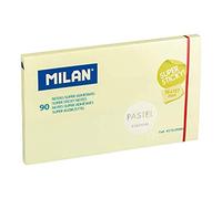 MILAN Bloc de 90 notes super adhésives Jaune pastel 76 x 127 mm