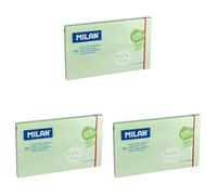 Bloc 90 notes super adhésives Pastel 76 x 127 mm, vert (Lot de 3)