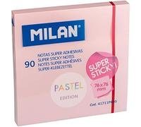 Bloc 90 notes super adhésives Pastel 76 x 76 mm, rose (Lot de 5)