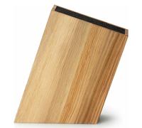 Bloc à couteau 28 cm, avec insert flexible, marron, chêne bois, Continenta