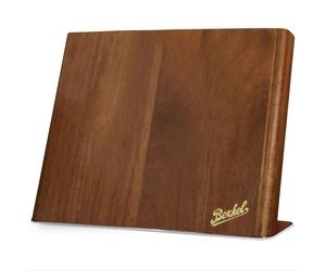 Bloc à couteaux magnétique Berkel, acacia brun